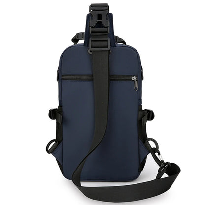Men's Crossbody Chest Bag – Oxford Sling Pack with Multi-Pockets
