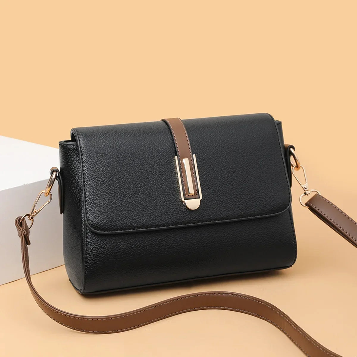 PU Leather Crossbody Bag Women Small Shoulder Handbag