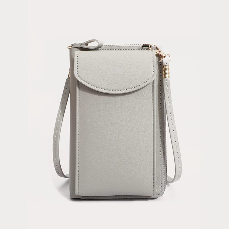 Women's PU Leather Phone Crossbody Bag & Wallet