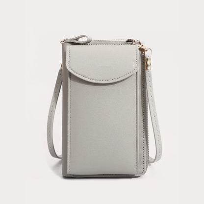 Women's PU Leather Phone Crossbody Bag & Wallet