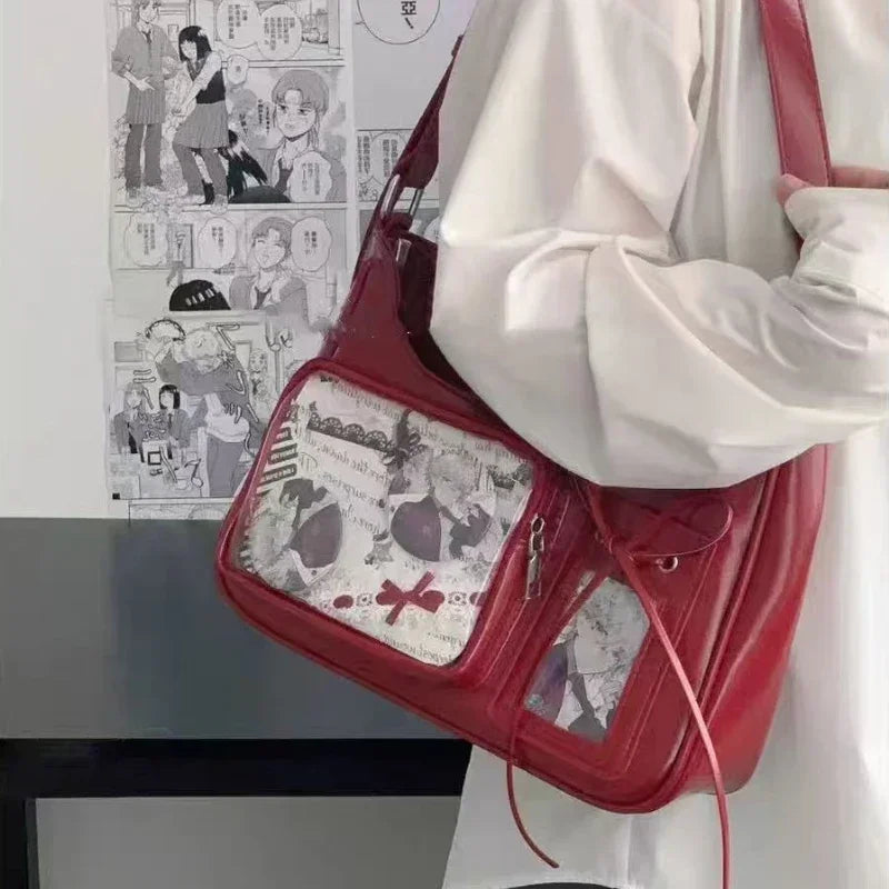 Ita Bag Transparent Window Crossbody Shoulder Bag Y2K Harajuku Style