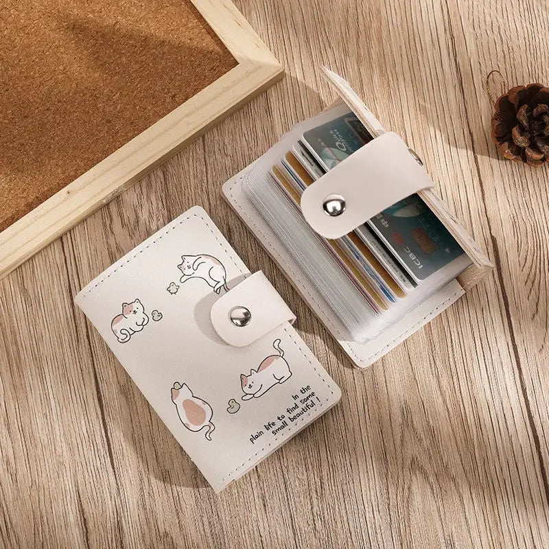 Cute Cartoon Card Holder Wallet – Anti-Theft ID & Credit Card Case