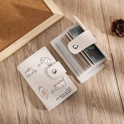 Cute Cartoon Card Holder Wallet – Anti-Theft ID & Credit Card Case