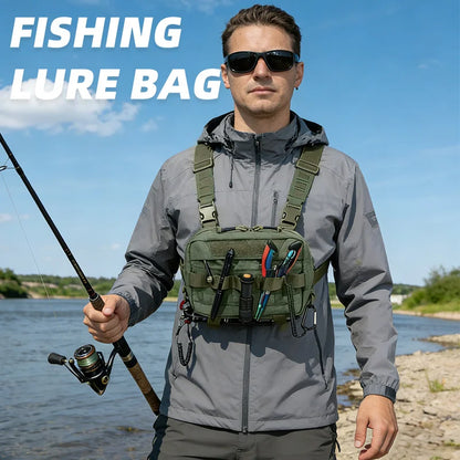 Tactical Chest Rig Bag – Fishing Lure & Outdoor Hiking Vest Pack