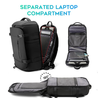 Bange Large Capacity Travel Backpack – Dry Wet Separation for Men