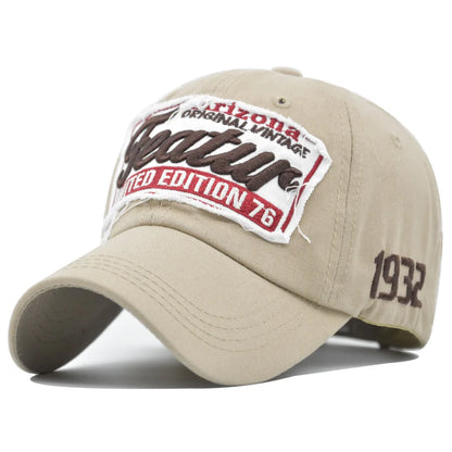 Letter Embroidery Baseball Cap – Hip Hop Streetwear Vintage Hat