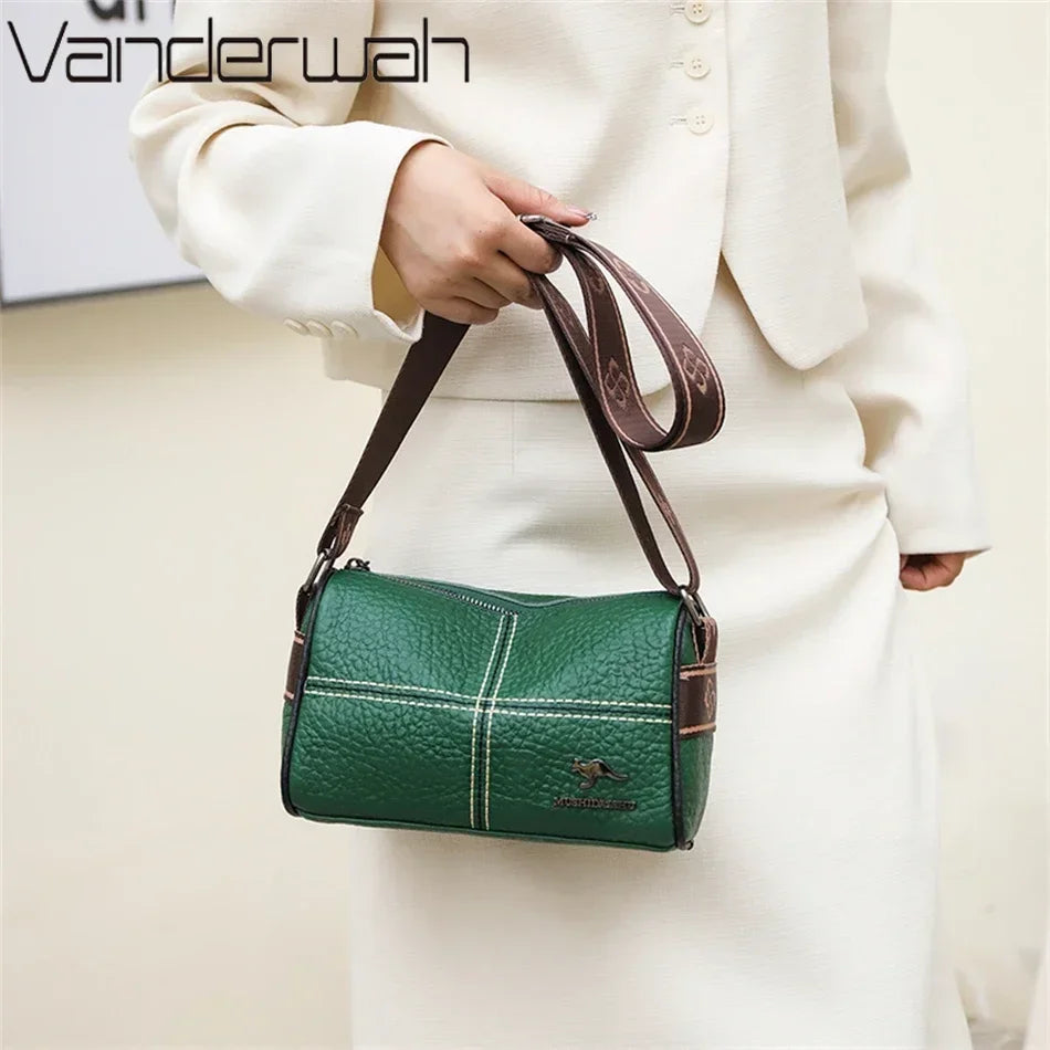 Genuine Leather Crossbody Bag for Women – Luxury Shoulder Messenger
