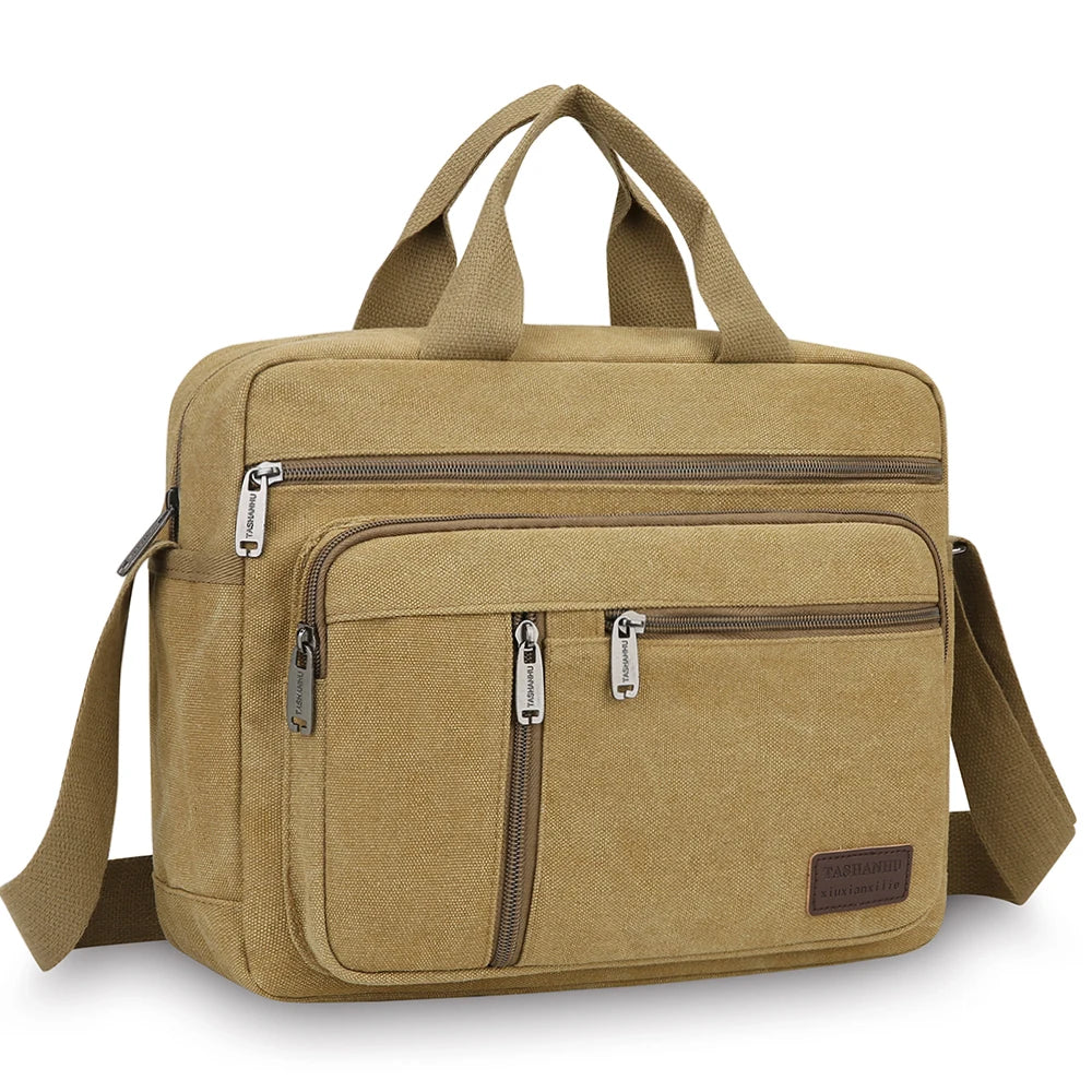 Canvas Shoulder Bag for Men – Casual Crossbody Tote
