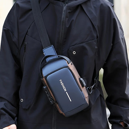 Men's Anti-Theft Sling Bag – Oxford Crossbody Pack