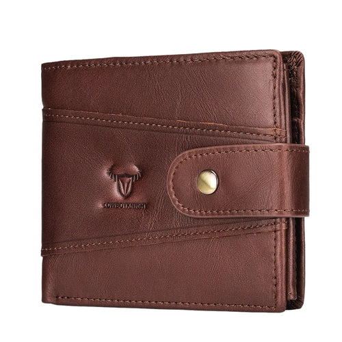 Men's Vintage Genuine Cowhide Leather Bifold Wallet