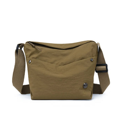 Lightweight Nylon Crossbody Bag – Wide Strap Women's Shoulder Bag