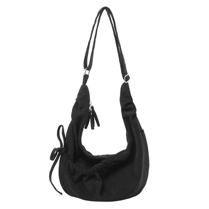 Corduroy Crossbody Shoulder Bag for Women