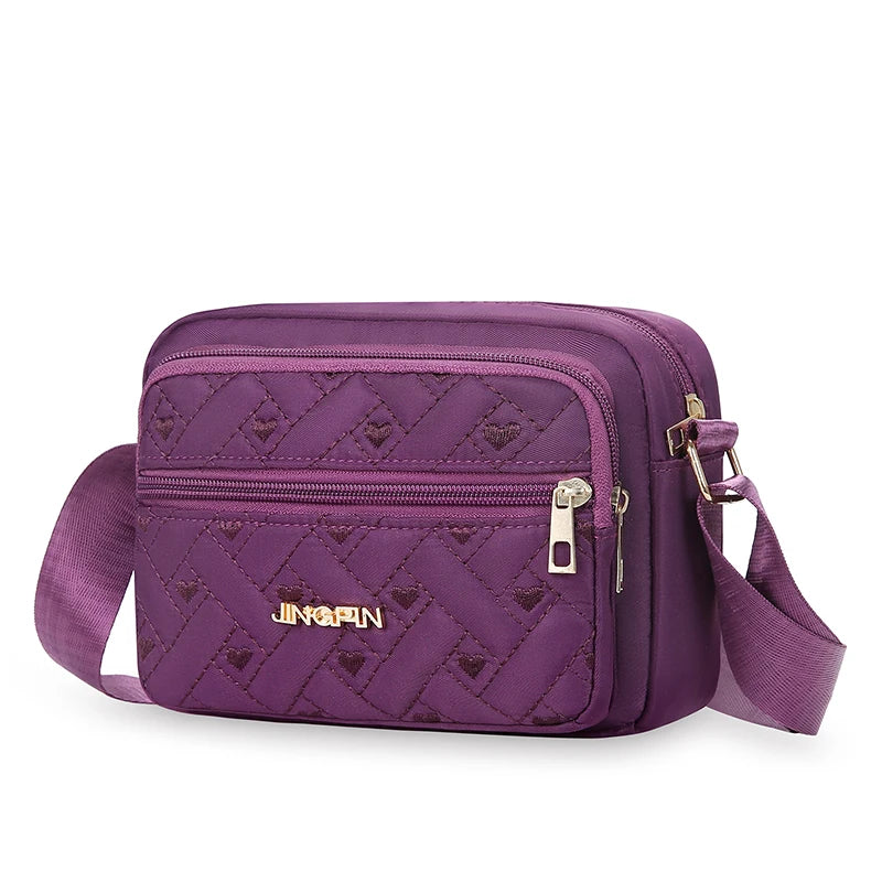 Waterproof Oxford Crossbody Bag for Women – Large Capacity Shoulder Purse