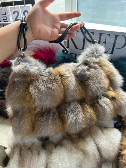 Faux Fur Shoulder Bag — Luxury Tote & Clutch Purse for Women