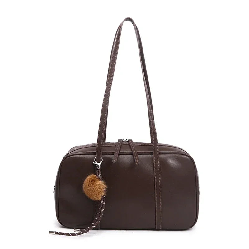 Women's Genuine Cowhide Leather Shoulder Bag