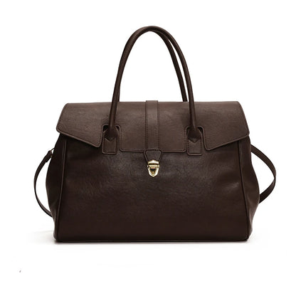 Boston Bag – Women's Luxury PU Leather Top-Handle Shoulder Bag