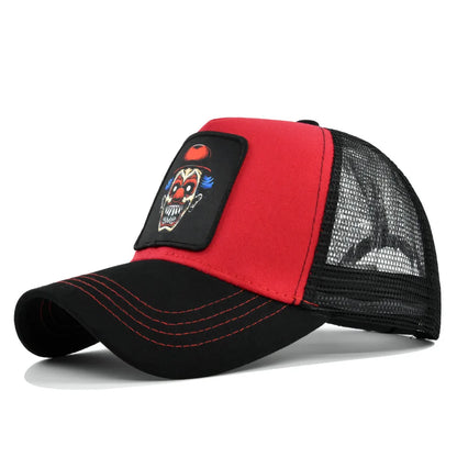 Embroidered Snapback Trucker Hat – Breathable Mesh Baseball Cap