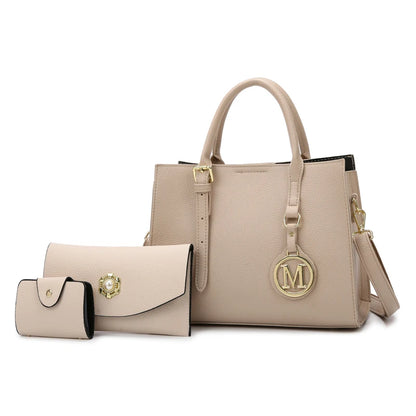 Women's PU Leather Tote Bag Set – Vintage Luxury Designer Handbag