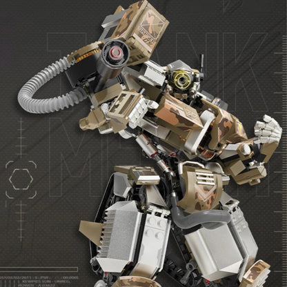 Mecha Robot MOC Building Set – 598–624 Piece Sci-Fi Brick Model