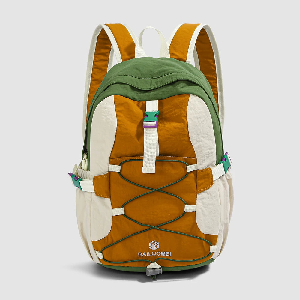 Lightweight Hiking Backpack – Color-Block Outdoor Sports Bag