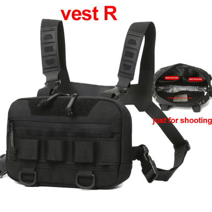 Tactical Chest Rig Bag – Front Vest Pouch for Outdoor Use