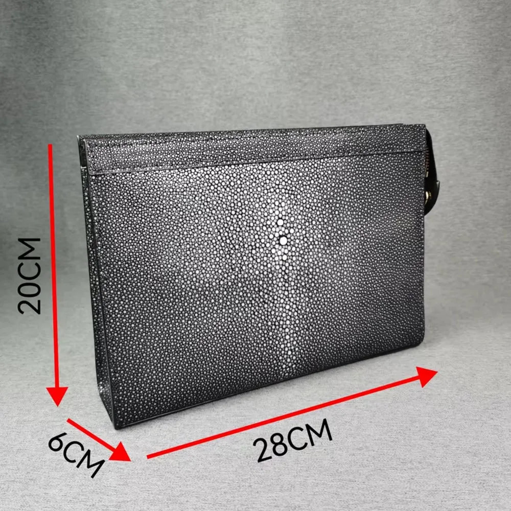 Stingray Skin Men's Luxury Envelope Clutch Bag