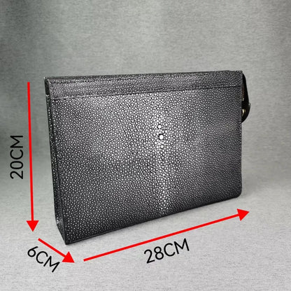 Stingray Skin Men's Luxury Envelope Clutch Bag