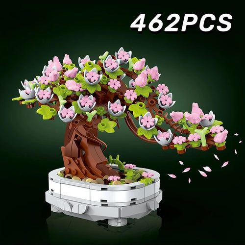 Cherry Blossom Bonsai Building Blocks Set – 462 Pieces
