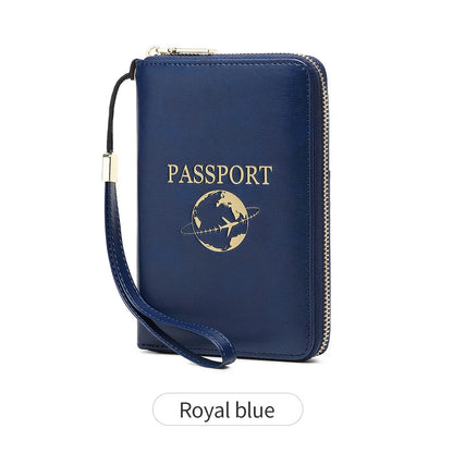RFID Blocking Passport Holder & Travel Wallet – Credit Card Bag for Women & Men