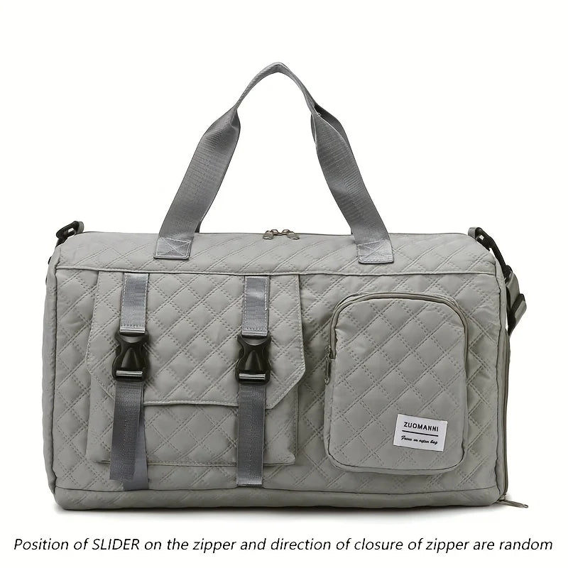 Gym Duffle Bag Large Capacity Nylon Argyle Travel Sports Bag
