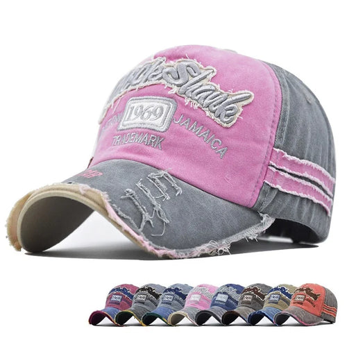 Unisex Baseball Cap – Retro Embroidered Cotton Sun Hat