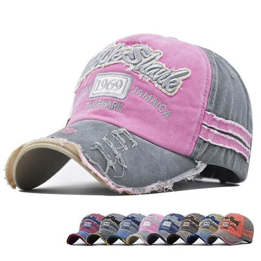 Unisex Baseball Cap – Retro Embroidered Cotton Sun Hat