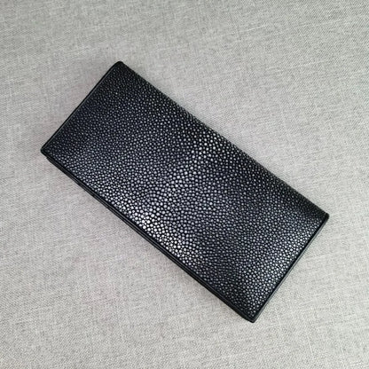 Genuine Stingray Leather Bi-Fold Wallet for Men