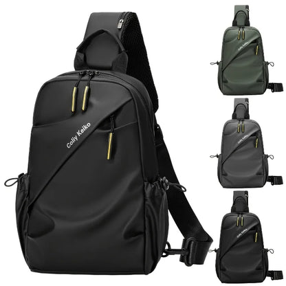 Men's Waterproof Chest Bag – Minimalist Sling Crossbody
