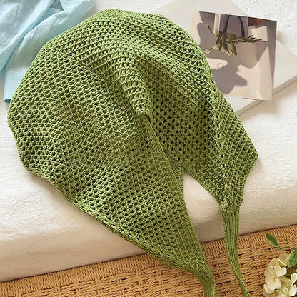 Women's Large Crochet Tote Bag – Hollow Knit Shoulder Handbag