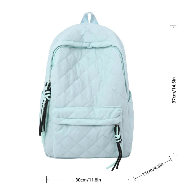 Women's Quilted Backpack with Tassel Detail – Lightweight