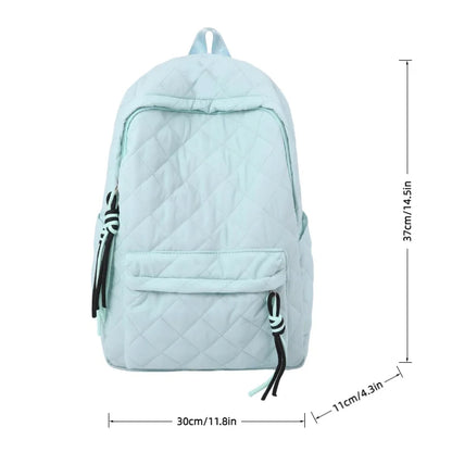 Women's Quilted Backpack with Tassel Detail – Lightweight