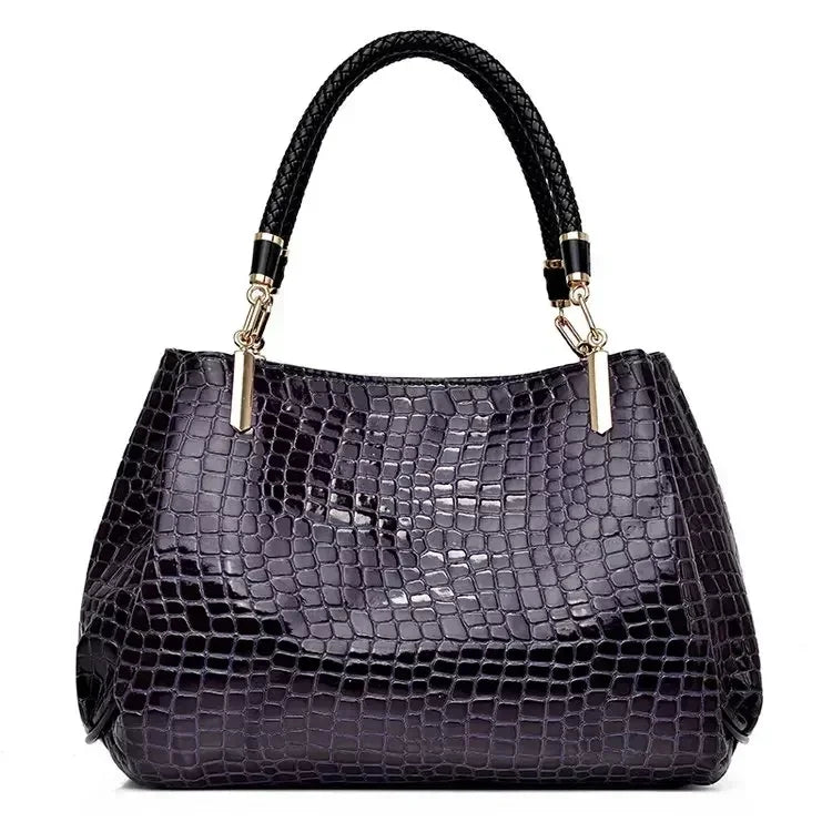 Leather Tote Shoulder Bag for Women – Large Crossbody Handbag