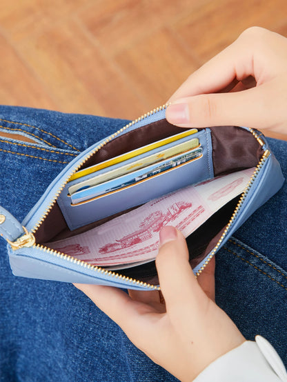 Slim Long Clutch Wallet & Phone Bag for Women – Zipper Wristlet