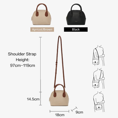 FOXER Brand Women's Handbag PU Leather Casual Female Shoulder Bag Large Capacity Daily Crossbody Bag Purse Commuting Bag