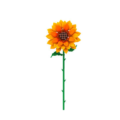 Flower & Plant Building Blocks Set – Eternal Bouquet Home Decor Model