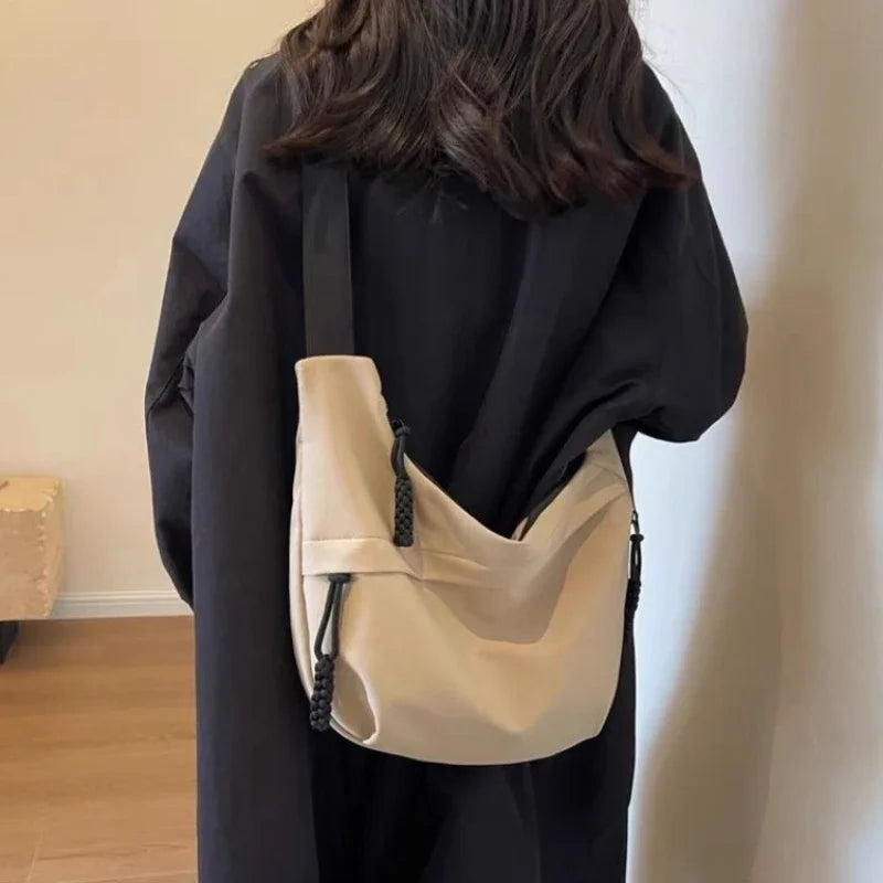 Nylon Hobo Crossbody Bag for Women
