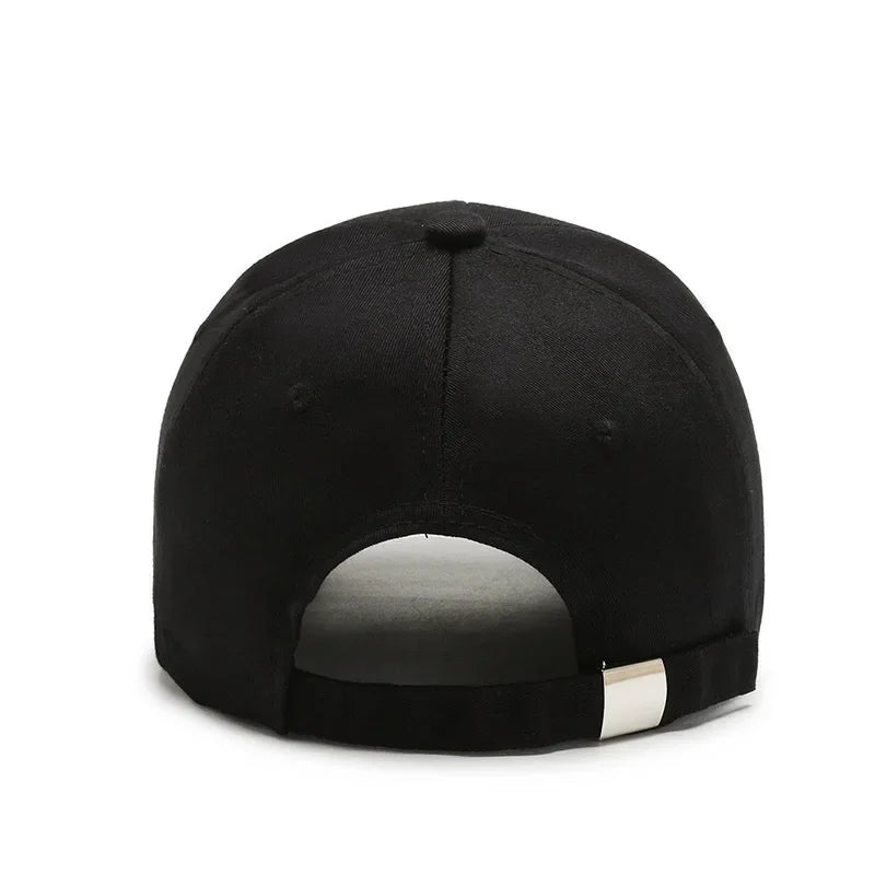 Korean 3D Embroidered Letter Baseball Cap – Hard Top Structured Hat