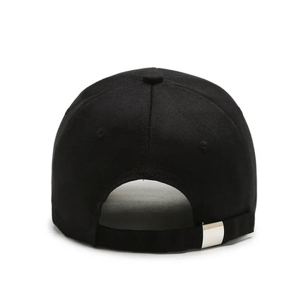 Korean 3D Embroidered Letter Baseball Cap – Hard Top Structured Hat