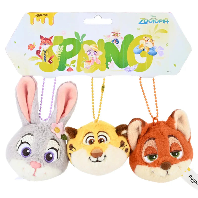 Zootopia Plush Keychain Doll – Cute Bag Charm Pendant