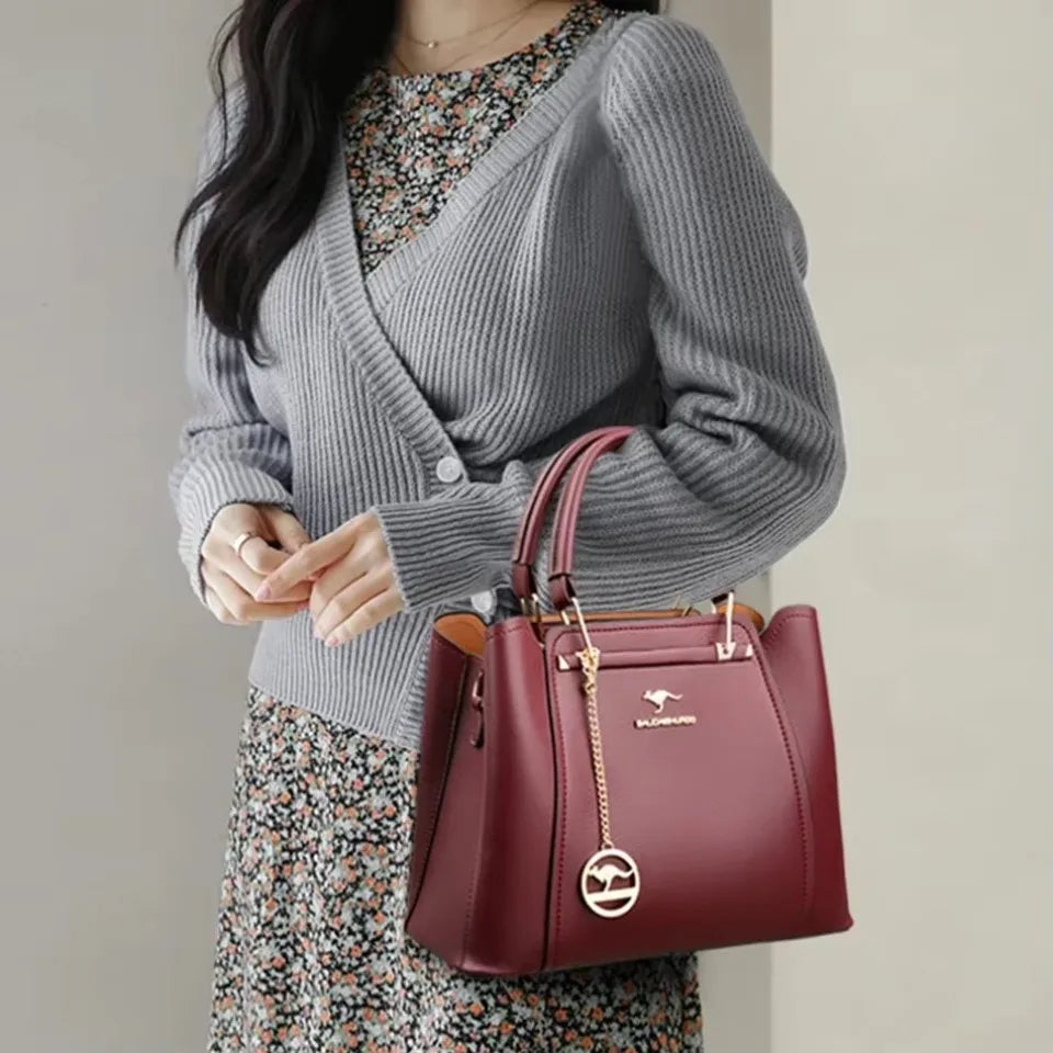 Large Capacity Leather Tote Bag for Women