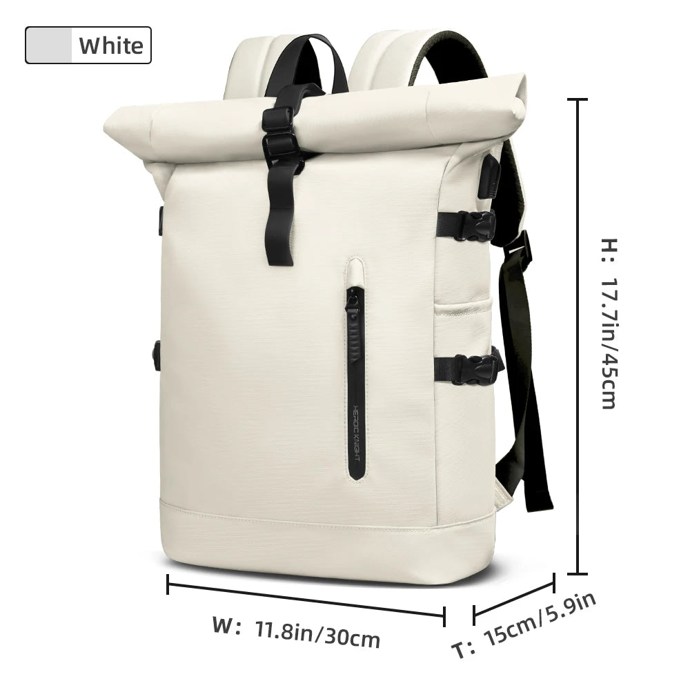 Expandable Waterproof Travel Backpack with 15.6" Laptop Compartment