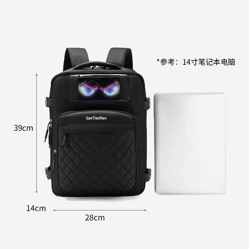 LED Display Laptop Backpack – Large Capacity Smart Bag