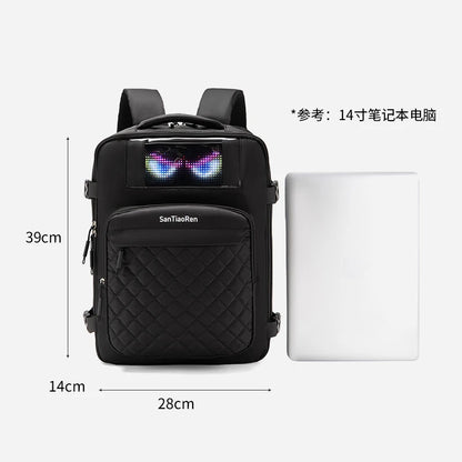 LED Display Laptop Backpack – Large Capacity Smart Bag