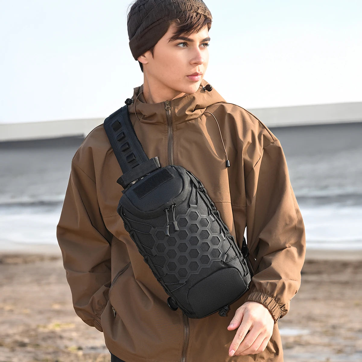 Tactical Sling Bag – Men's EDC Crossbody Shoulder Pack